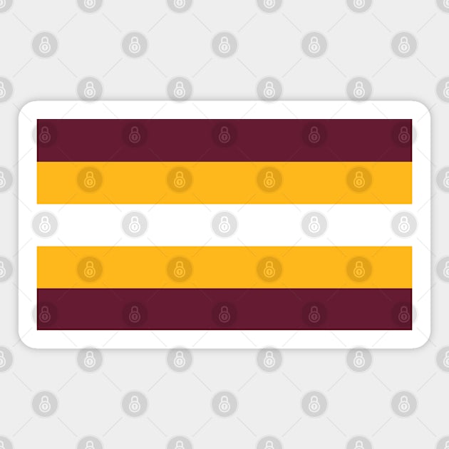 Washington Color Stripes Magnet by The Pixel League